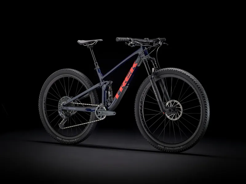 Trek Top Fuel 9.8 GX 29er Mountain Bike 2021 Carbon Blue Smoke/ Coral -1